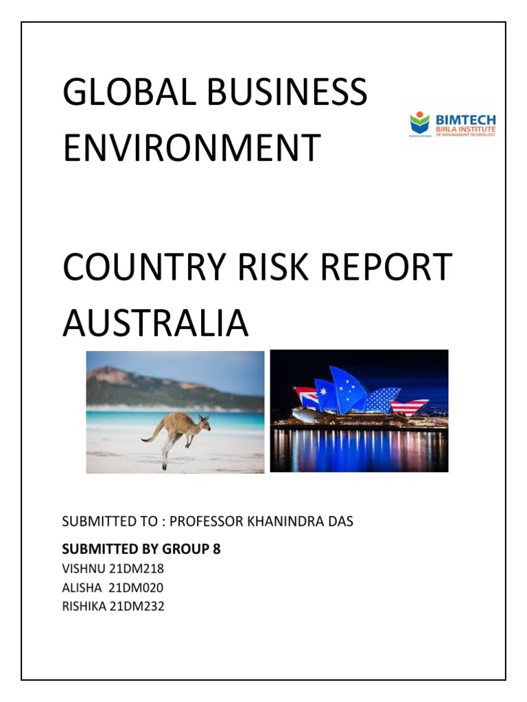 GROUP 8 - Australia - COUNTRY RISK ANALYSIS | PDF | Bond Credit Rating ...