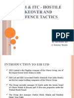 EIH & ITC - Hostile Takeover and Defence Tactics