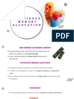 CMA - Contiguous Memory Allocation Techniques and Algorithms