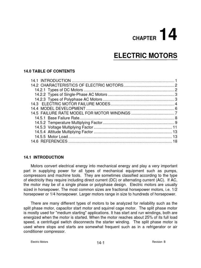 Electric Motor PDF Electric Motor Mechanical Engineering