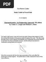 Gas Power Cycles Study Guide in Powerpoint: To Accompany