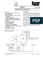 X24C44 256 Bit 16 X 16 Bit: Features Description