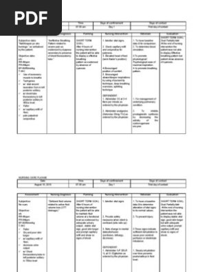 Nursing Care Plan
