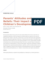 Parents Attitudes and Beliefs Their Impact Childrens Development