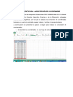 Conversion de Coordenadas-Software Topo3