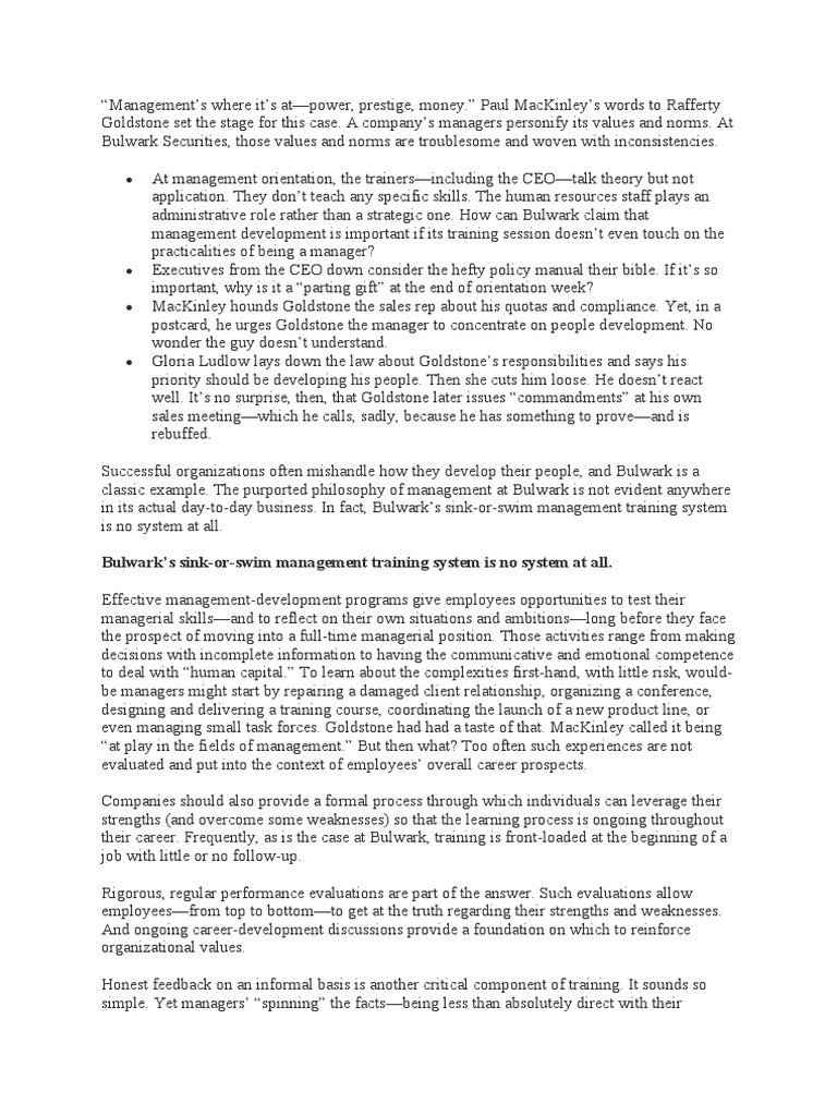 HBS Case Study PDF Performance Appraisal