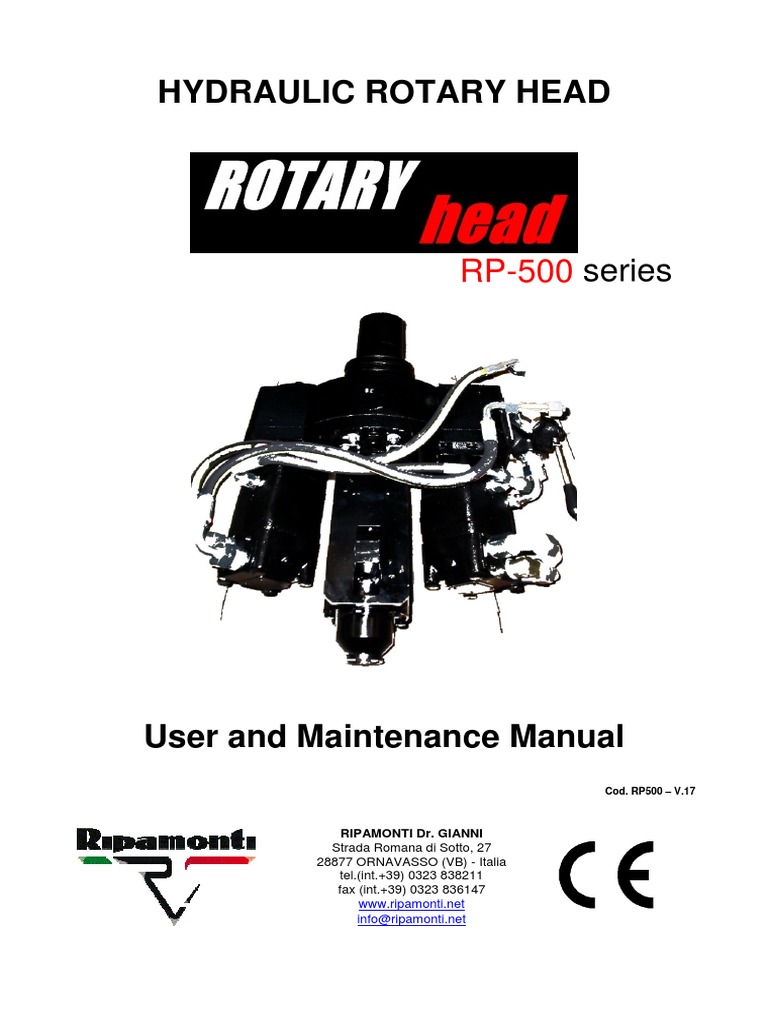 Manual RP500 V17 - ENG | PDF | Mechanical Engineering | Manufactured Goods