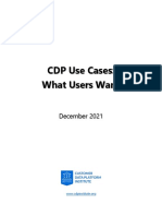 CDP Use Cases: What Users Want: December 2021