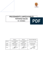 Procedimiento de Limpieza