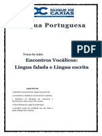 Língua Portuguesa Encontros Vocálicos