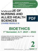 College of Nursing and Allied Health Sciences: Bioethics