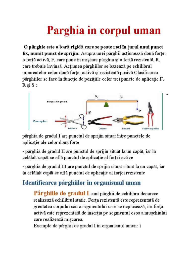 Parghia in Corpul Uman | PDF