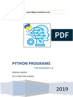 Python Programs: For Beginner 1.0