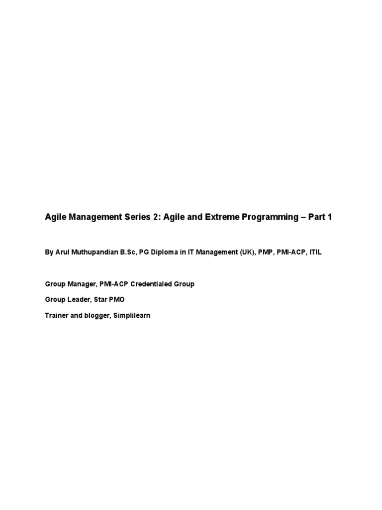 Introduction to Extreme Programming (XP): Core Values, Principles and ...