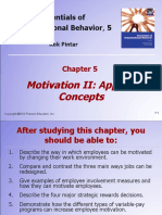 Essentials of Organizational Behavior, 5: Motivation II: Applied Concepts