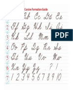 Cursive Formation Guide