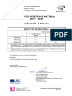 Certified Reference Material BCR - 263R: Defatted Peanut Meal