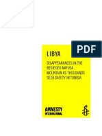 Amnesty International Report- Disappearanes Inthe Besieged Nafusa Mountains