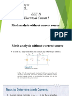 Mesh Analysis Without Current Source-L9