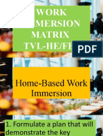 Work Immersion 2020 2021 FBS Matrix