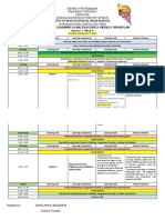 Weekly Home Learning Plan/Teacher'S Weekly Workplan: City of Mati National High School