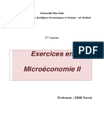 -Exercices MicroéconomieII