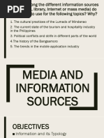 Lesson 5 - Media and Information Sources 2021-2022