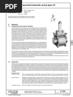 Pneumatically Operated Hydraulic Pump Type LP: 1. General