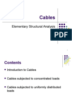 Structural Analysis of Cables Subjected to Loads