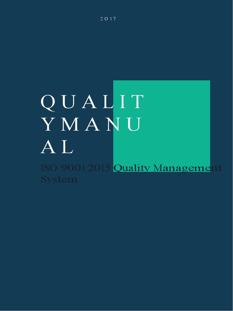 ISO 9001:2015 Quality Manual Overview | PDF | Quality Management System ...