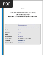 Information Security Information Security: Cyberark Administrator'S Operations Manual