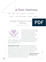 Changes Coming To Crystal Reiki Wellness
