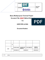 HDPE Pipes Installation Method Statement-DRAFT