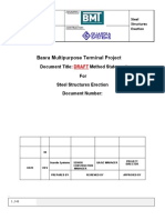 Steel Structures Erection Method Statement-Draft