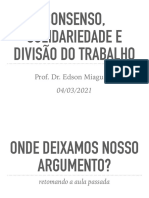 Aula Consenso Solidariedade e Diviso Do Trabalho