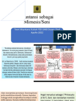 Akuntansi Sebagai Mimesis/Seni: Teori Akuntansi Kuliah FEB UMB Dosen Prof Apollo 2022