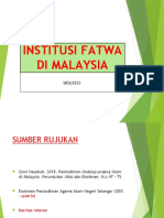 KULIAH 7 Institusi Fatwa Di Malaysia