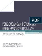 PENGEMBANGAN PERUMAHAN BERBASIS INFRASTRUKTUR BERKELANJUTAN