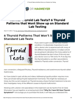 6 Thyroid Patterns that Wont Show up on Standard Lab Testing