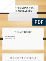 Determinants of Morality