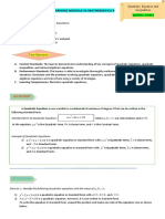 Learning Module in Mathematics 9: Quadratic Equation and Inequalities