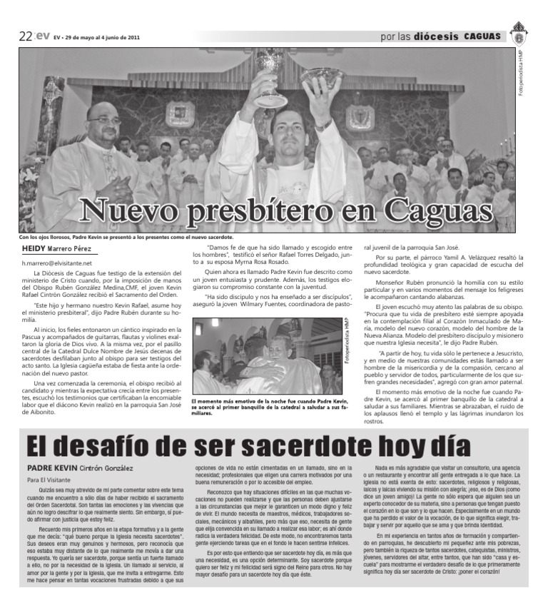 Por Las Diócesis Caguas 2211 PDF Sacerdote Jesús