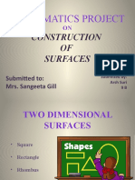 Mathematics Project: Construction OF Surfaces