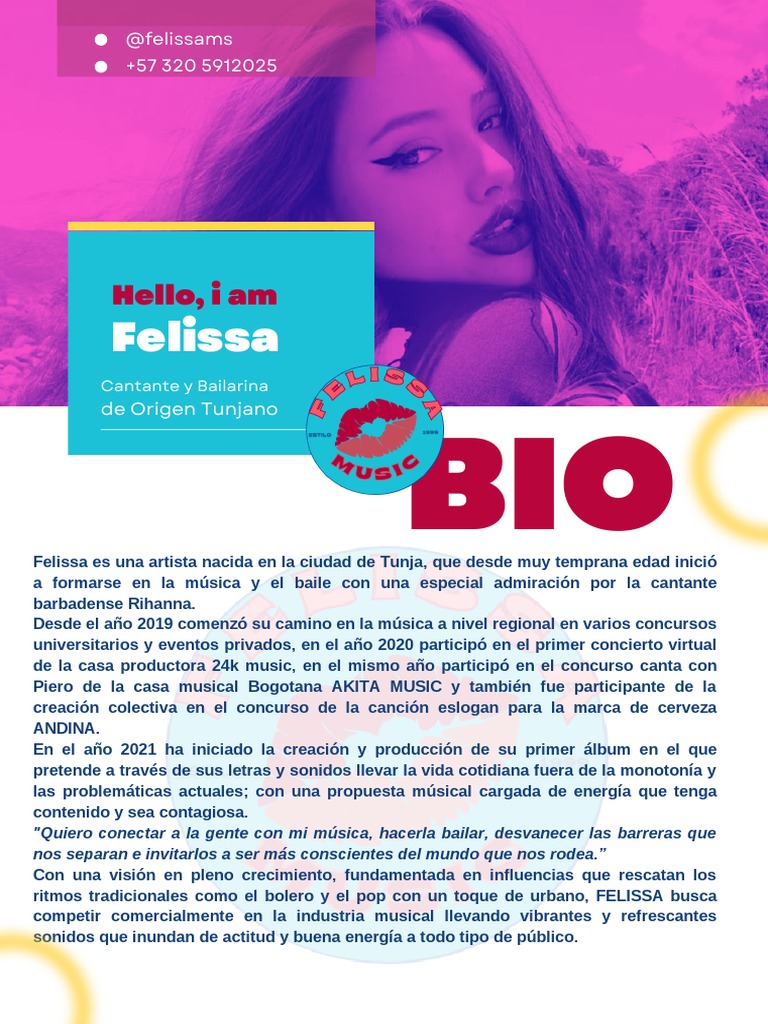 Felissa BIO | PDF