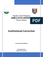 Institutional Correction