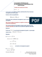 Apunte de Clase 5 Ecuaciones Diferenciales Homogeneas Por Sustitucion