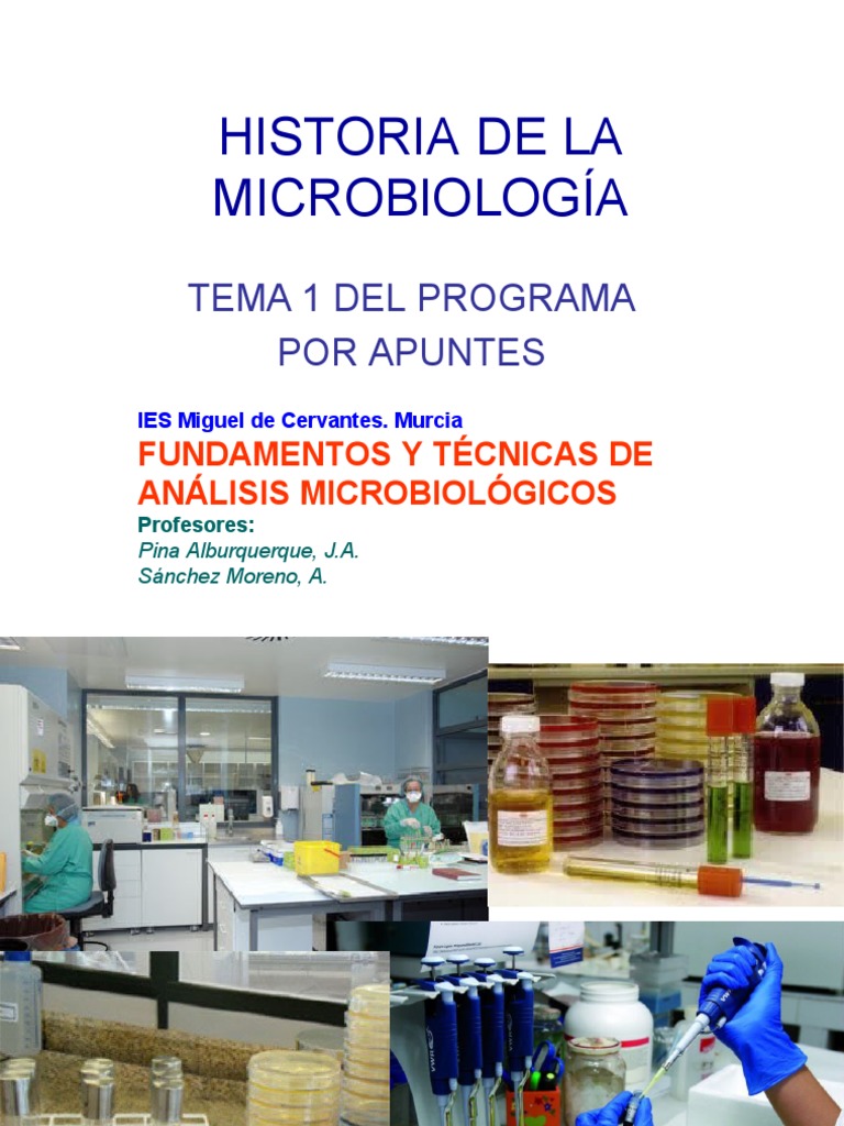 Historia de la Microbiología y sus Teorías | PDF | Microbiología ...