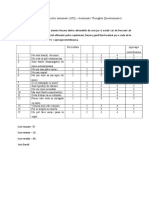 Chestionarul gandurilor automate