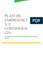 Plan de Emergencia y Contingencia Puerta de Oro Barranquilla - 2020