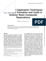 Resin Composite Contact & Voids Study